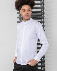 Camicia coreana manica lunga