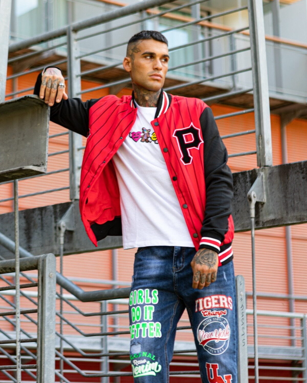 Jeans uomo stampato