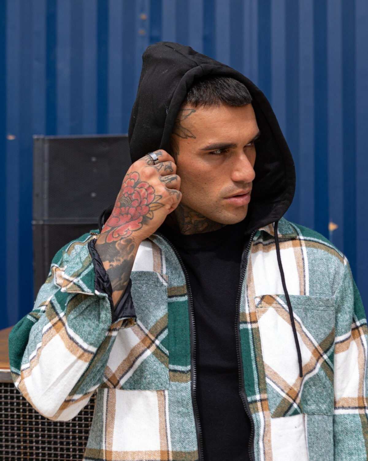 Camicia uomo cappuccio