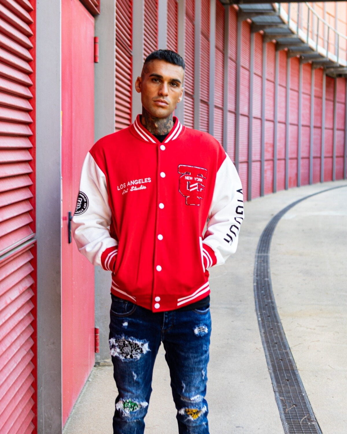 Felpa uomo varsity