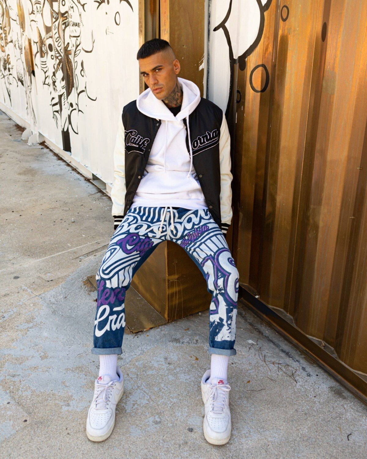 Jeans uomo stampato