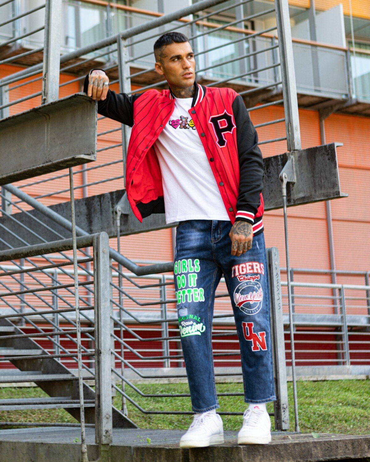 Jeans uomo stampato