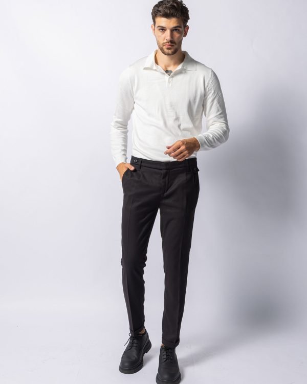 Pantalone uomo tinta unita con prolungamento