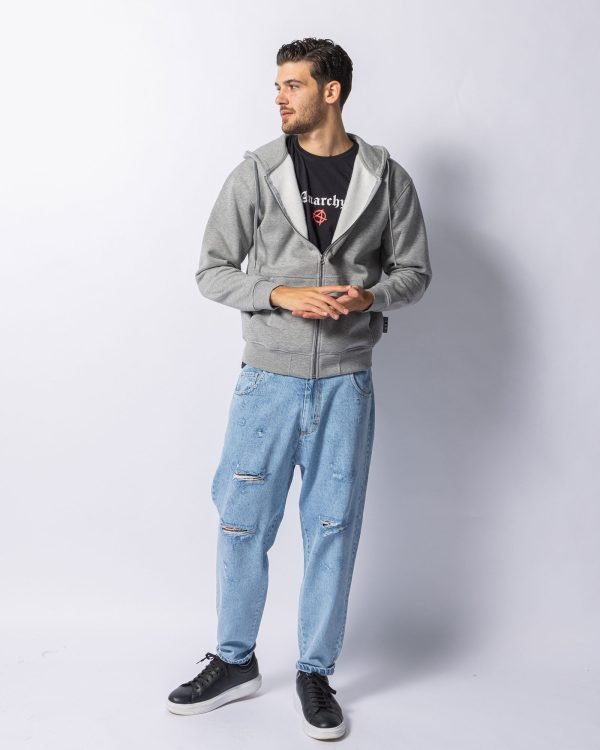 Felpa basic zip