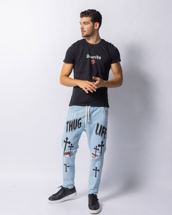 Jeans Uomo Stampato