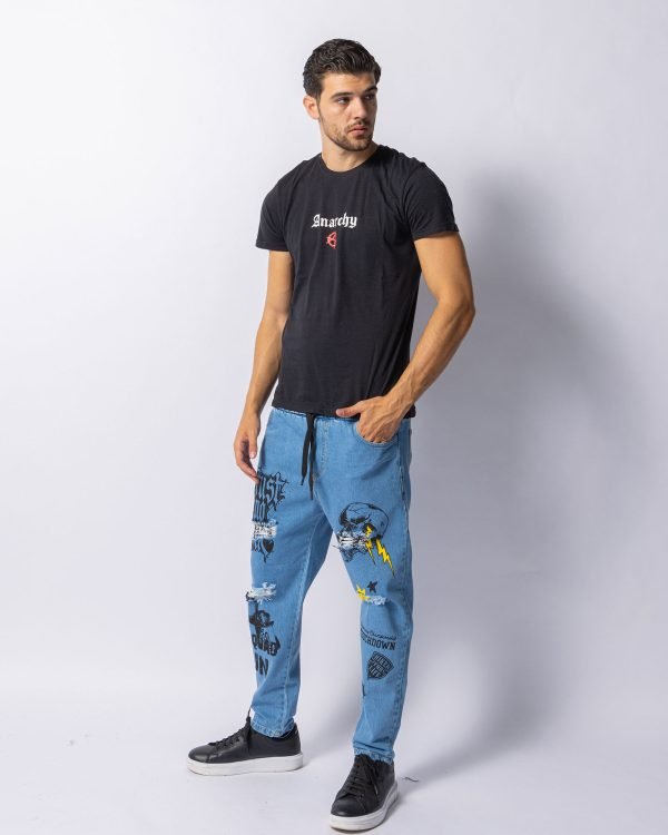 Jeans uomo stampato
