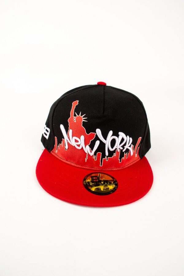 Berretto Uomo New York - NERO/ROSSO