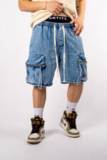 BERMUDA UOMO JEANS CON ELASTICO IN VITA - PRIBER-ID0063_LP_01