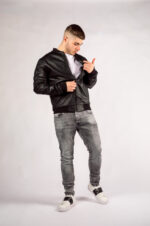 Giubbino Uomo Ecopelle - PRIP25GB039J_01_02