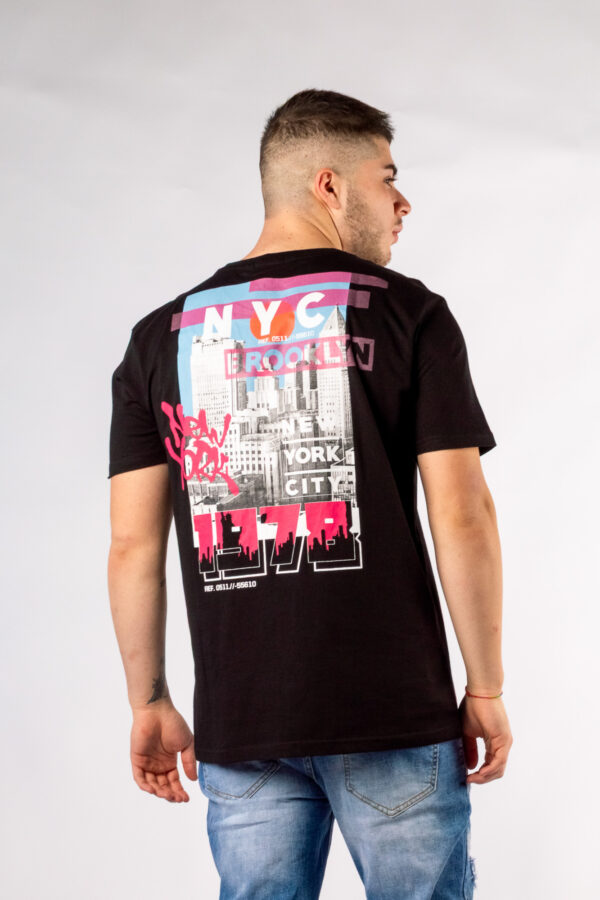 T-shirt Uomo New York - NERO