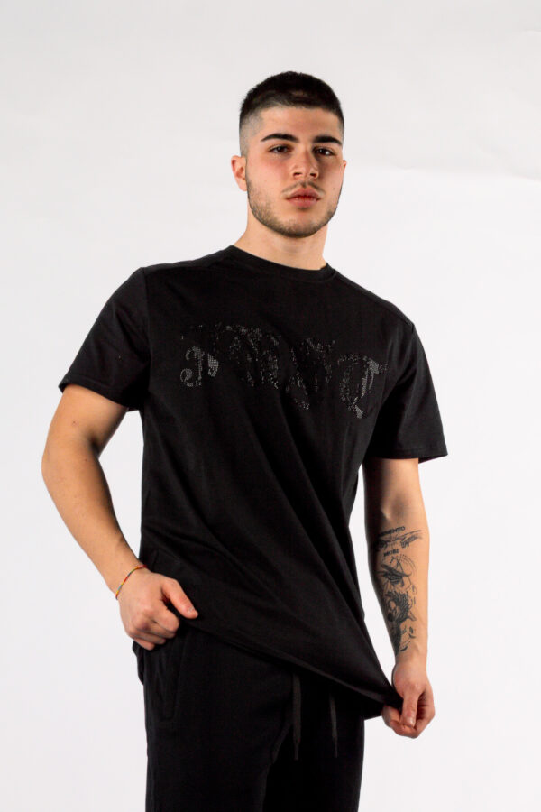 T-shirt Uomo Just For Money - NERO