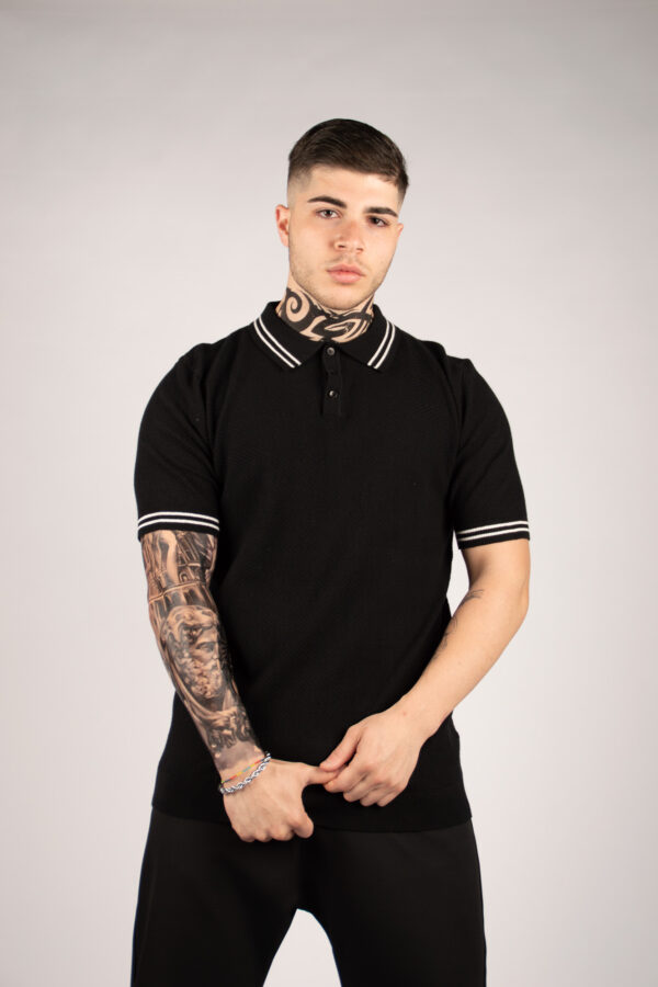 Polo Uomo Filo - NERO