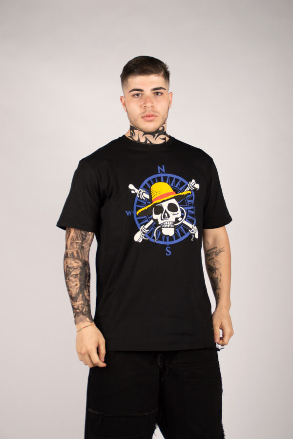 T-SHIRT UOMO CON STAMPA - NERO