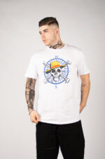 T-SHIRT UOMO CON STAMPA - BIANCO