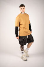 T-SHIRT UOMO CON MANICHE A CONTRASTO - PRIP25TL032_09_04