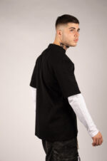 T-SHIRT UOMO CON MANICHE A CONTRASTO - PRIP25TL032_37_03