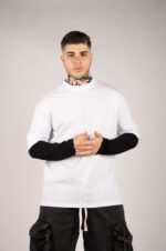 T-SHIRT UOMO CON MANICHE A CONTRASTO - PRIP25TL032_DV_02