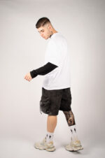 T-SHIRT UOMO CON MANICHE A CONTRASTO - PRIP25TL032_DV_04
