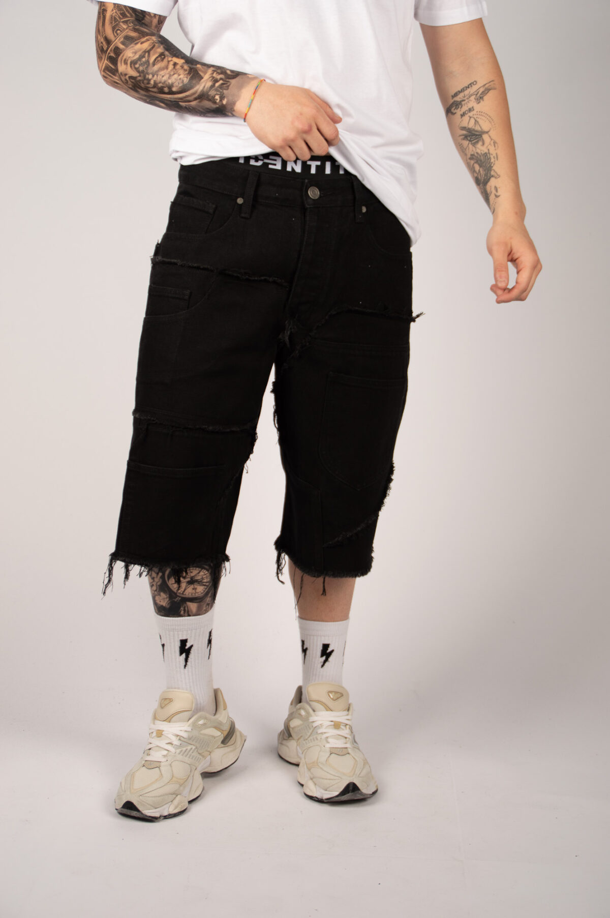 Bermuda Uomo Jeans - NERO