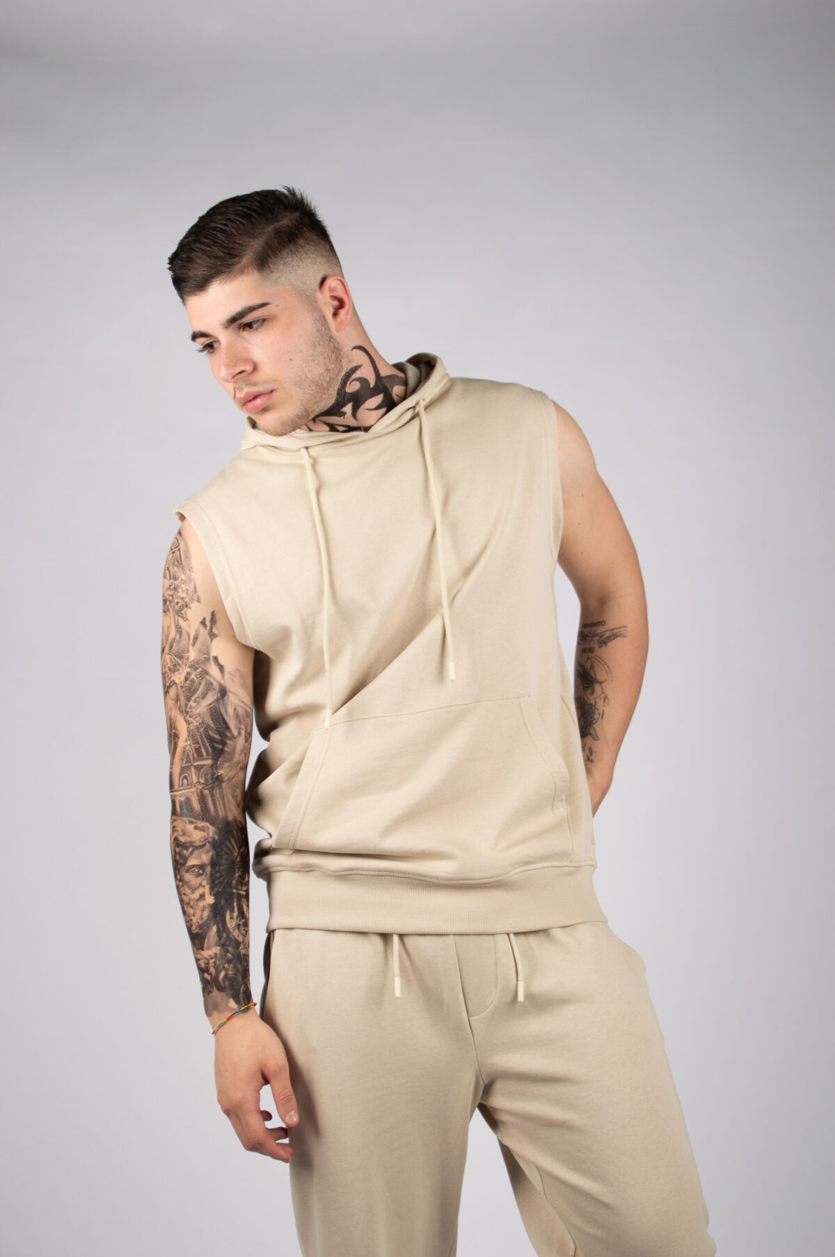 SMANICATO UOMO CON CAPPUCCIO - PRISME-VS0010_20_02